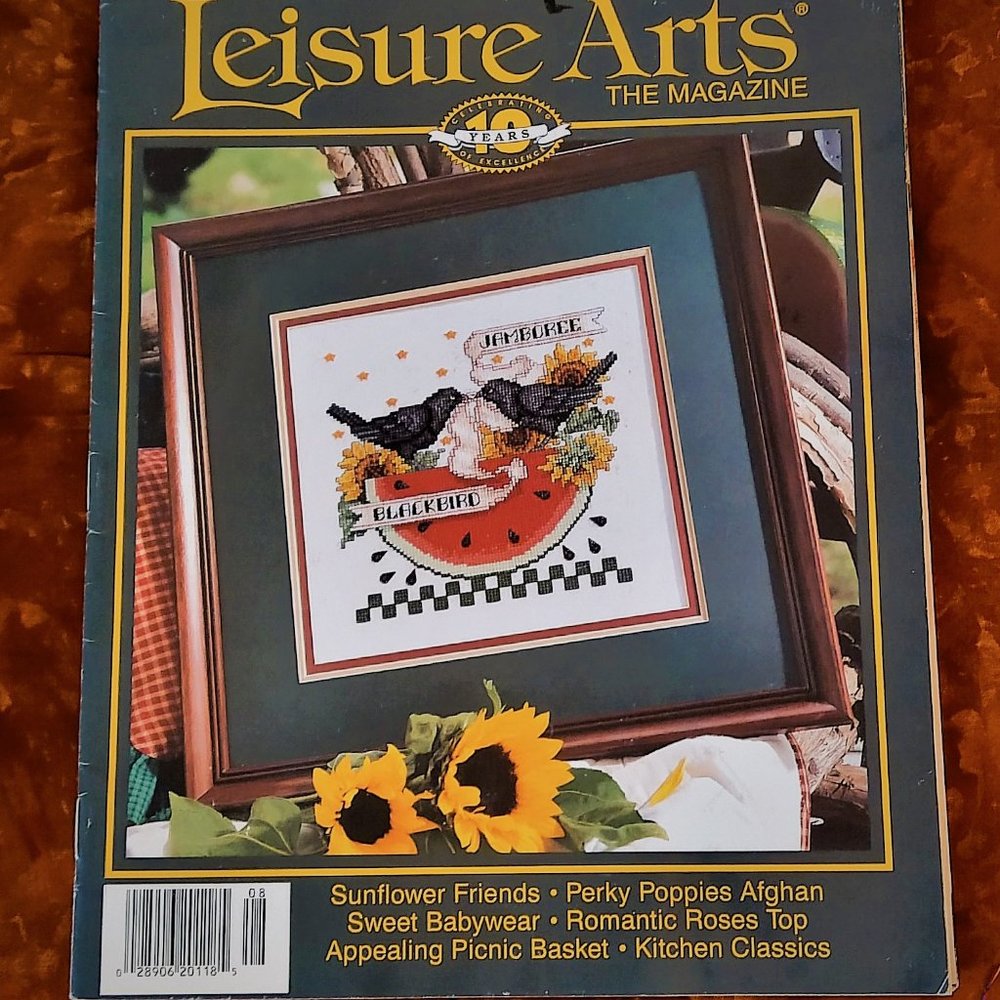 7 VNTG Cross Stitch Mags- Danish Flowers, Spring - Picture 6 of 10